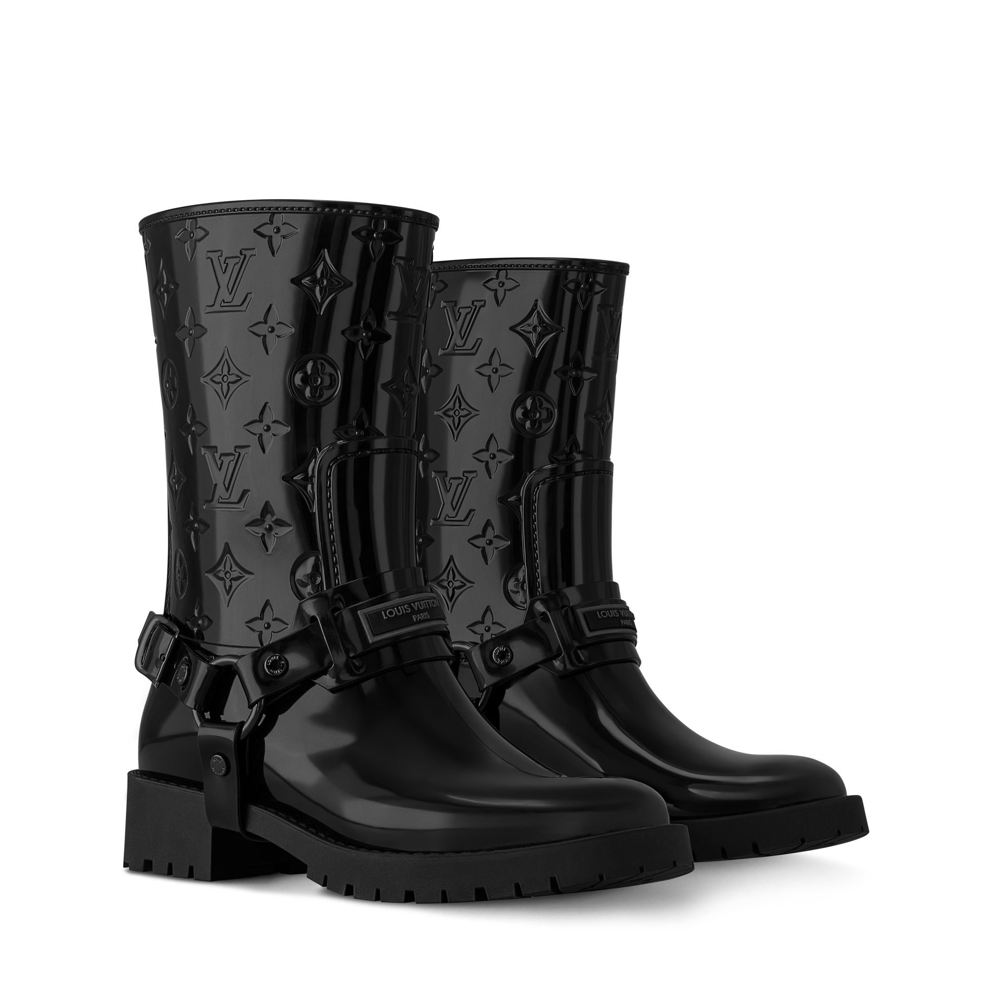 LOUIS VUITTON ブラックブーツ louis-vuitton-fusee-ankle-boot